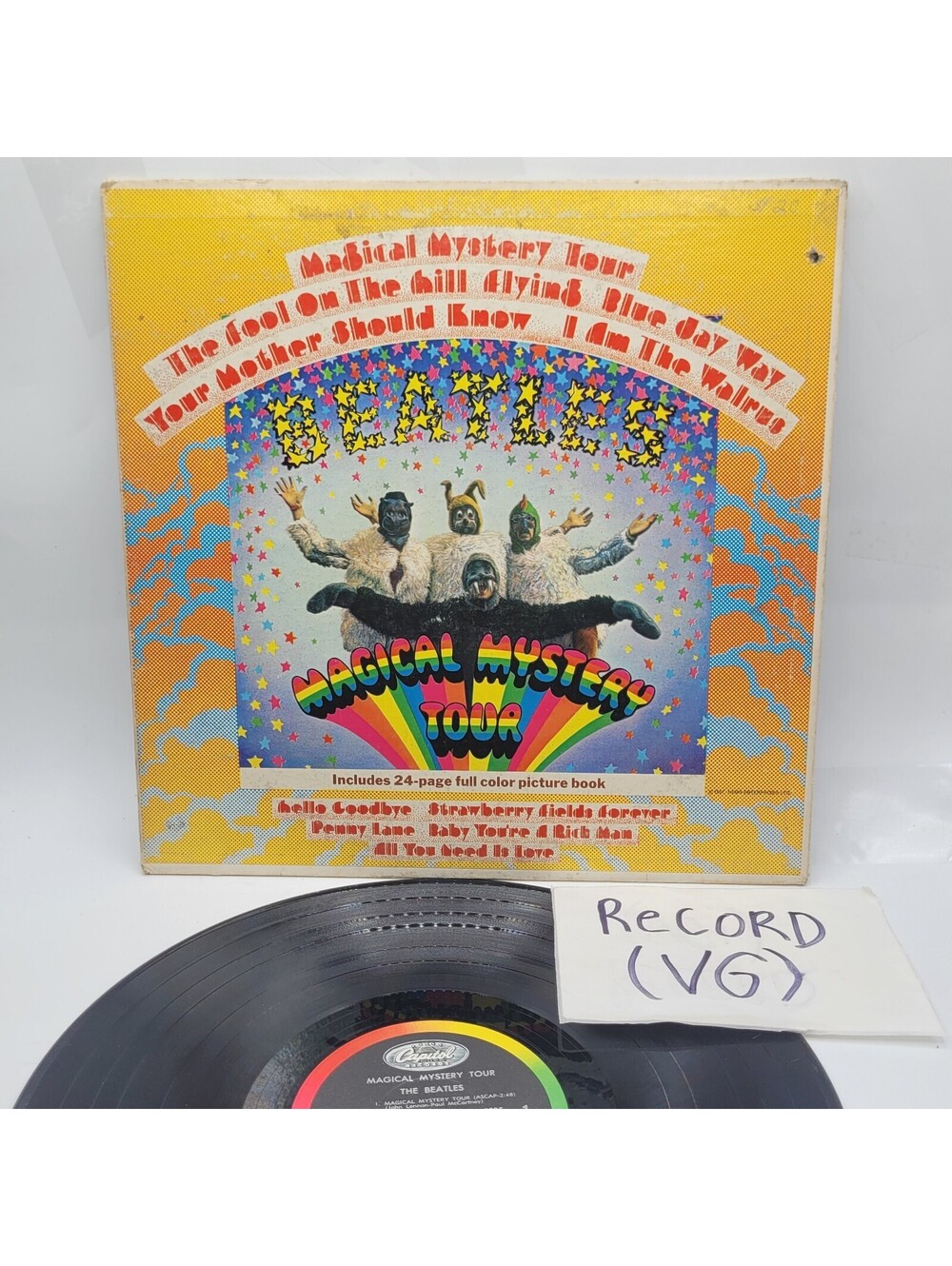 The Beatles Magical Mystery Tour Vinyl Record 1969 Winchester VG